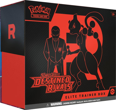 Pokémon TCG Scarlet & Violet Destined Rivals Elite Trainer Box Factory Sealed *VERY MINOR DAMAGE TO CORNER OF PACKAGING*