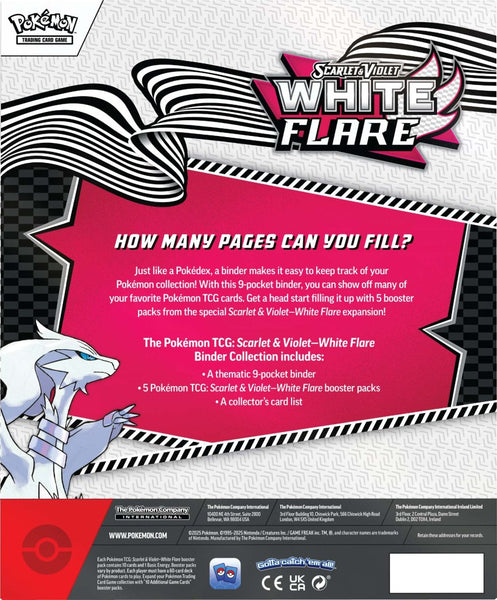 Pokémon TCG Scarlet & Violet White Flare Binder Collection Factory Sealed