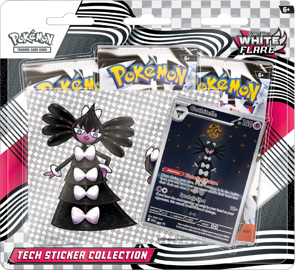 Pokémon TCG Scarlet & Violet White Flare Tech Sticker Collection Factory Sealed