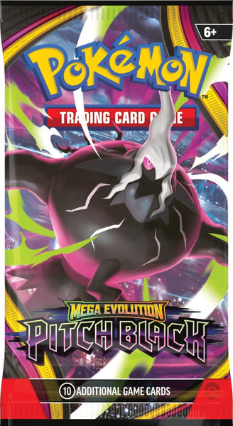 Pokémon TCG Mega Evolution Pitch Black Booster Pack Factory Sealed