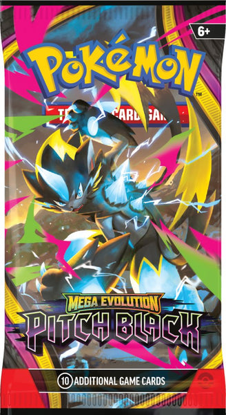 Pokémon TCG Mega Evolution Pitch Black Booster Pack Factory Sealed