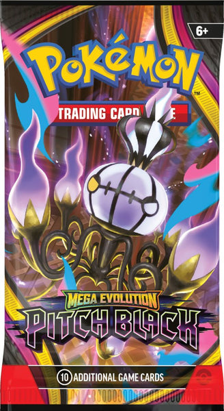 Pokémon TCG Mega Evolution Pitch Black Booster Pack Factory Sealed