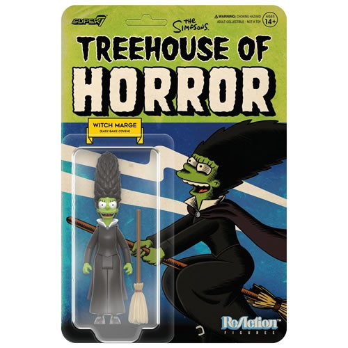 The Simpsons Tree House Of Horror Witch Marge 3 3/4 Inch ReAction Figure