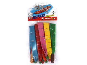 Rocket Balloons 6 Pack