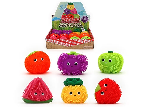 Squeezy Air Puffer Fruit 9.5cm 1 Piece - Assorted Styles Available