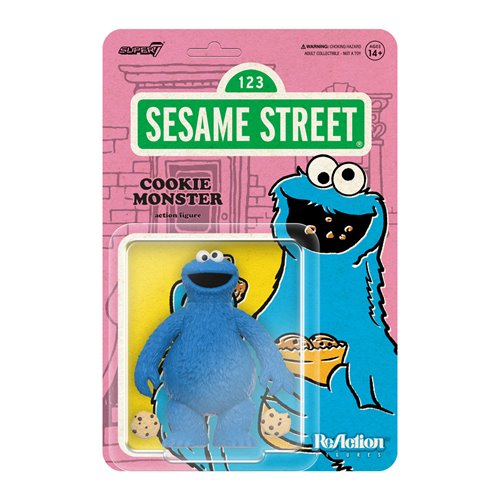 Sesame Street Cookie Monster 3 3/4" Inch ReAction Figure