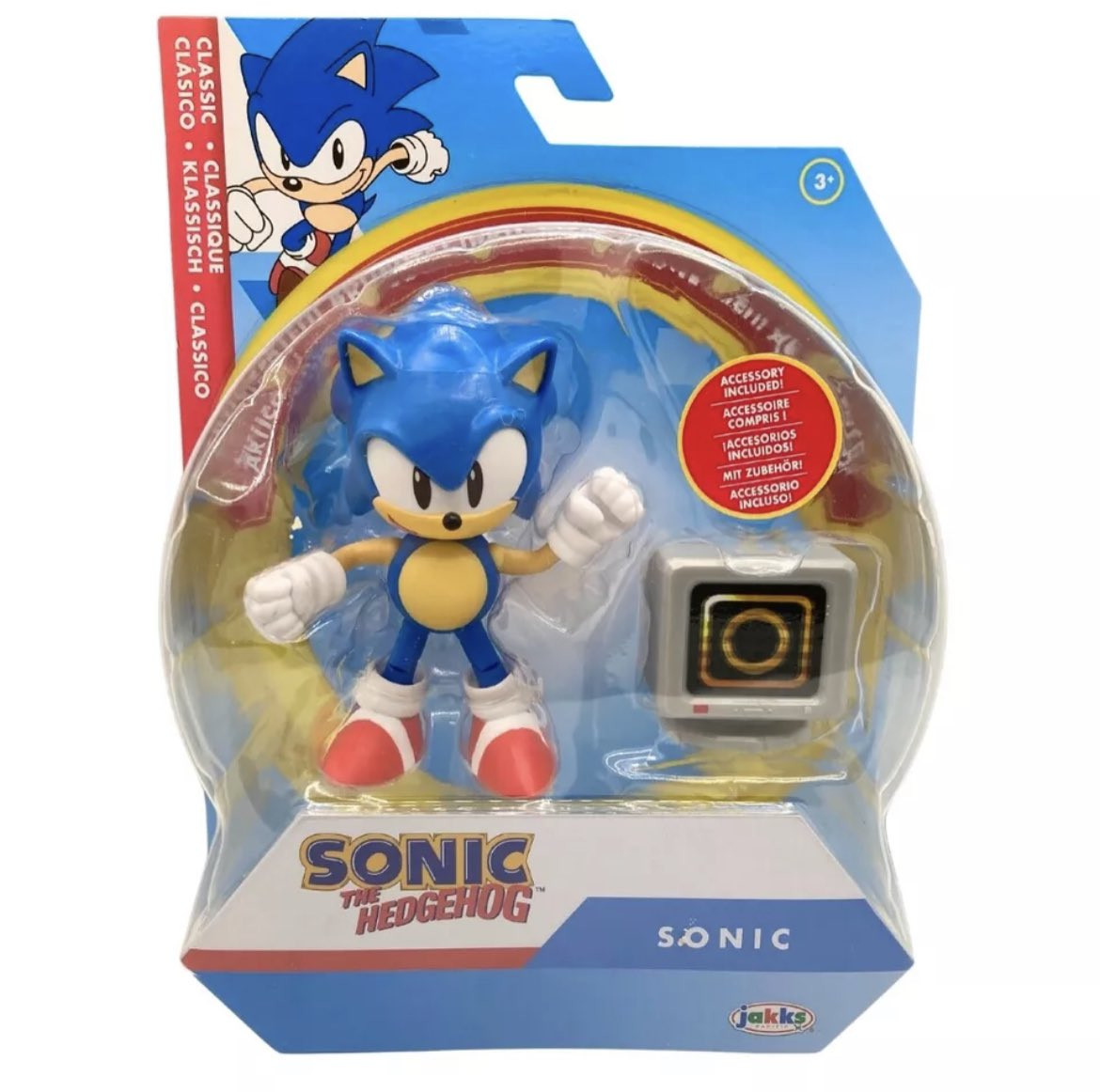 Sonic The Hedgehog 4" Inch Action Figure With Accessory Wave 17 One Piece Assorted Characters Available