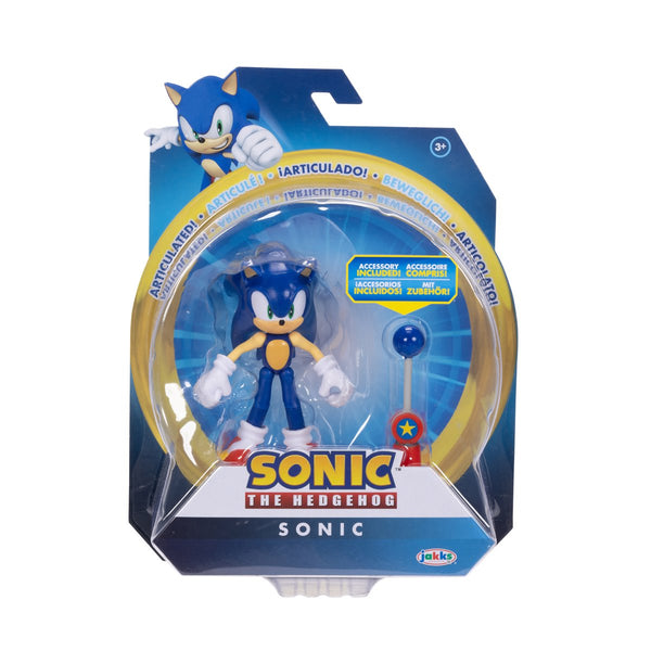 Sonic The Hedgehog 4" Inch Scale Action Figure With Accessory Wave 22 One Piece Assorted Characters Available