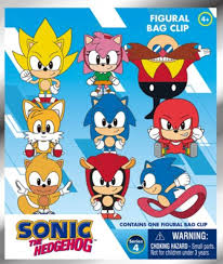 Sonic the Hedgehog Series 4 3D Foam Bag Clip Blind Bag Random