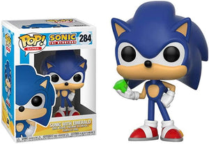 Sonic The Hedgehog Sonic With Emerald 284 Pop! Vinyl