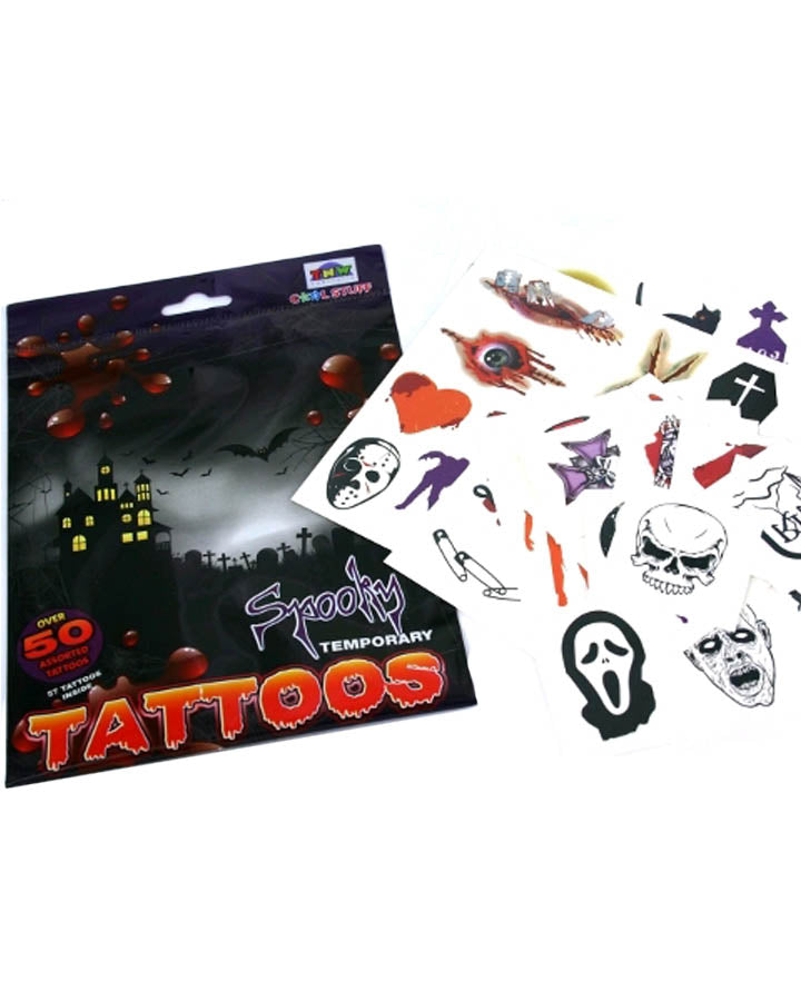 Spooky Halloween Temporary Tattoo Pack