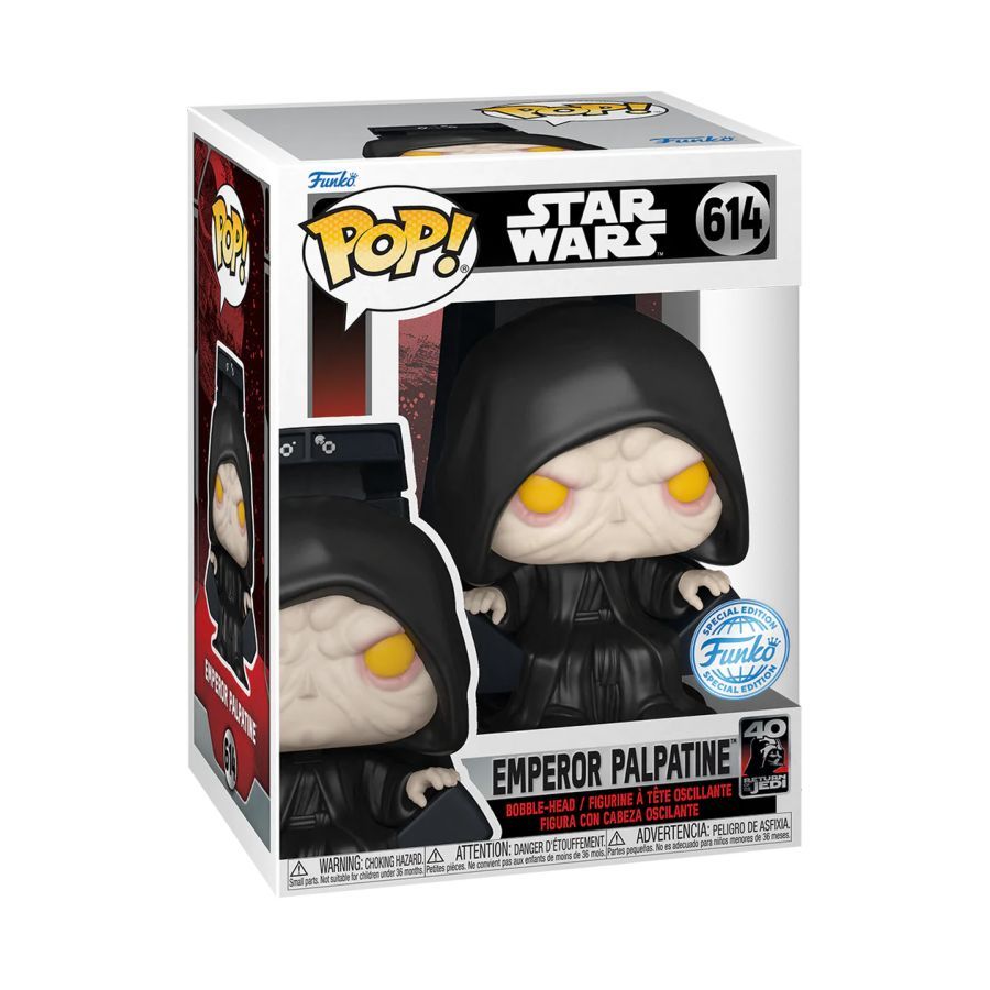 Star Wars Return of the Jedi 40th Anniversary Emperor Spectating US Exclusive Pop! 614 Vinyl