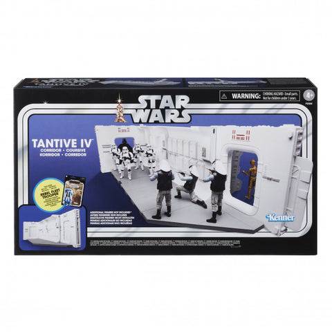 Star Wars The Vintage Collection A New Hope Tantive IV Hallway Playset with Rogue One Rebel Fleet Trooper Figure