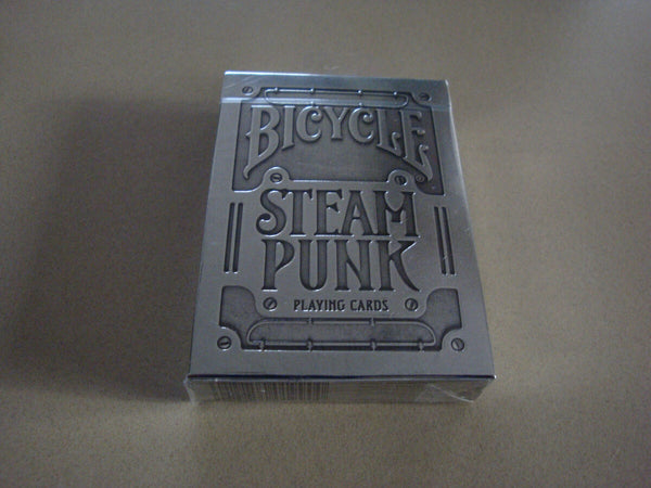 Steampunk Silver Bicycle Deck of Playing Cards Poker Size