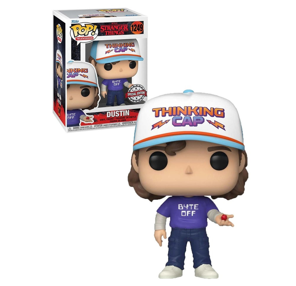 Stranger Things Dustin with Die US Exclusive Pop! 1249 Vinyl