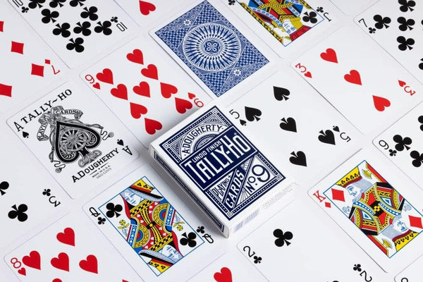 Tally-Ho Circle Back Blue Deck of Playing Cards