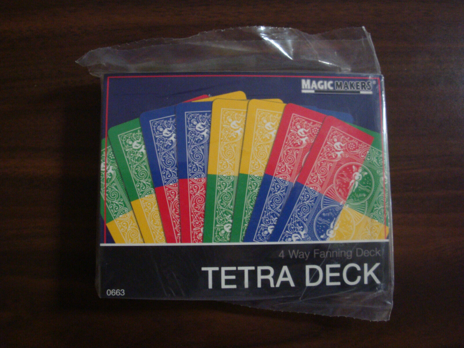 Tetra Bicycle Deck 4 Way Fanning Deck of Playing Cards Poker Size