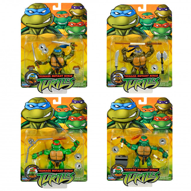 TMNT Classic Turtle Figures Assortment 4pk Bundle 4" Scale