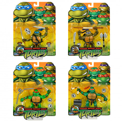 TMNT Classic Turtle Figures Assortment 4pk Bundle 4" Scale