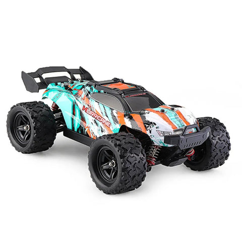 TORNADO 1/18 Hurricane 4WD RTR High Speed Truck 2.4GHz 35kmh 20 Minute Green & Orange Brushed