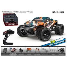 TORNADO 1/18 Storm 4WD RTR High Speed Truck 36kmh 20 Minute Runtime Orange & Blue Brushed