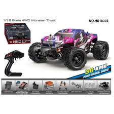 TORNADO 1/18 Storm 4WD RTR High Speed Truck 36kmh 20 Minute Runtime Purple Brushed