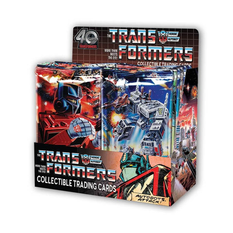 TRANSFORMERS 40th Anniversary Trading Cards Foil Packs Booster Box Factory Sealed PRE-ORDER