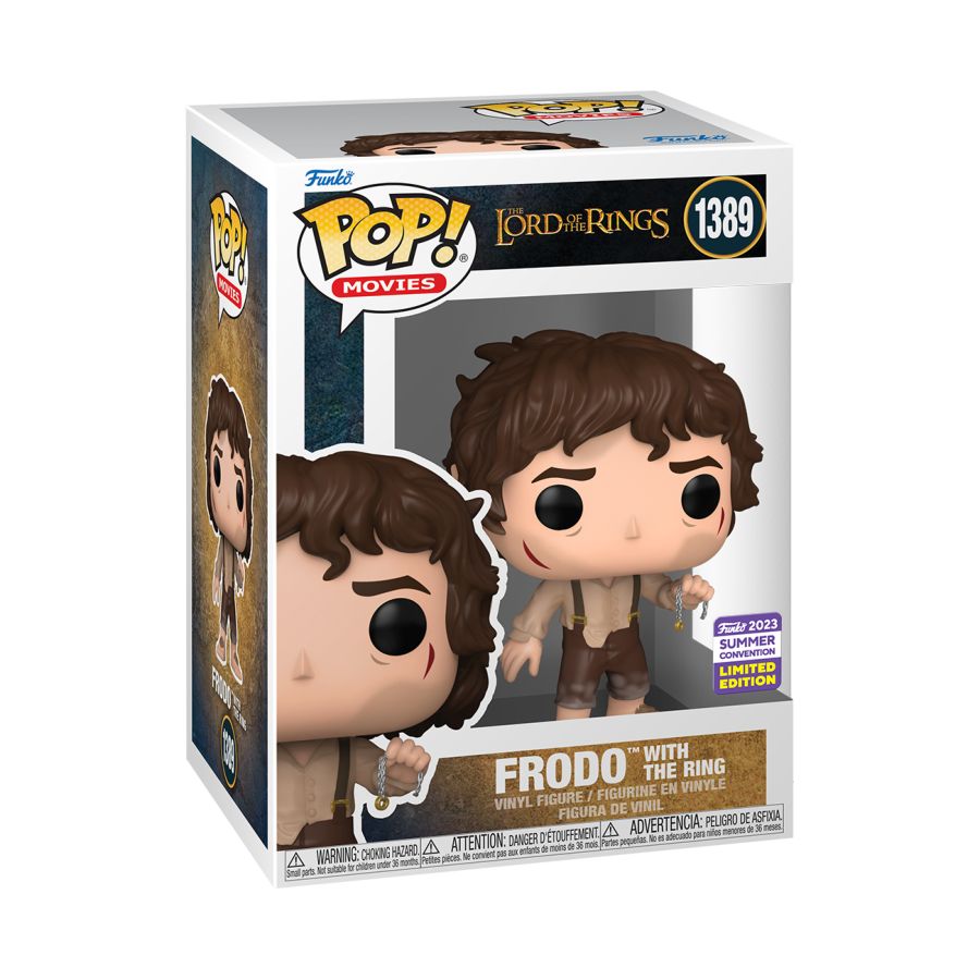 The Lord Of The Rings Frodo with Ring SDCC 2023 US Exclusive Pop! 1389 Vinyl