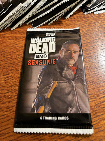 The Walking Dead AMC Season 6 Trading Cards Blister 1 Pack Factory Sealed