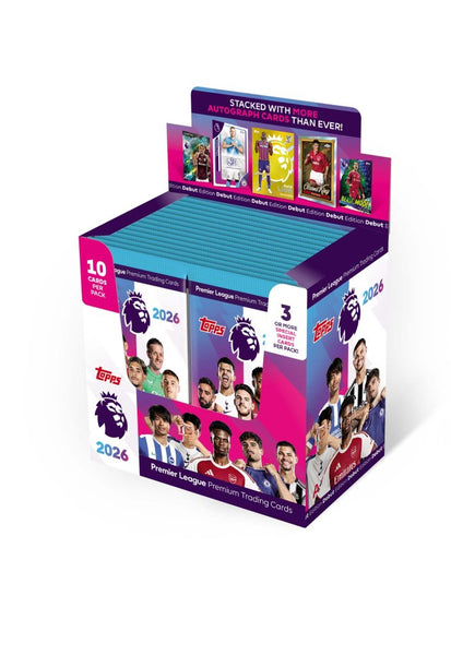 Topps Premier League 2026 Trading Cards Box Factory Sealed