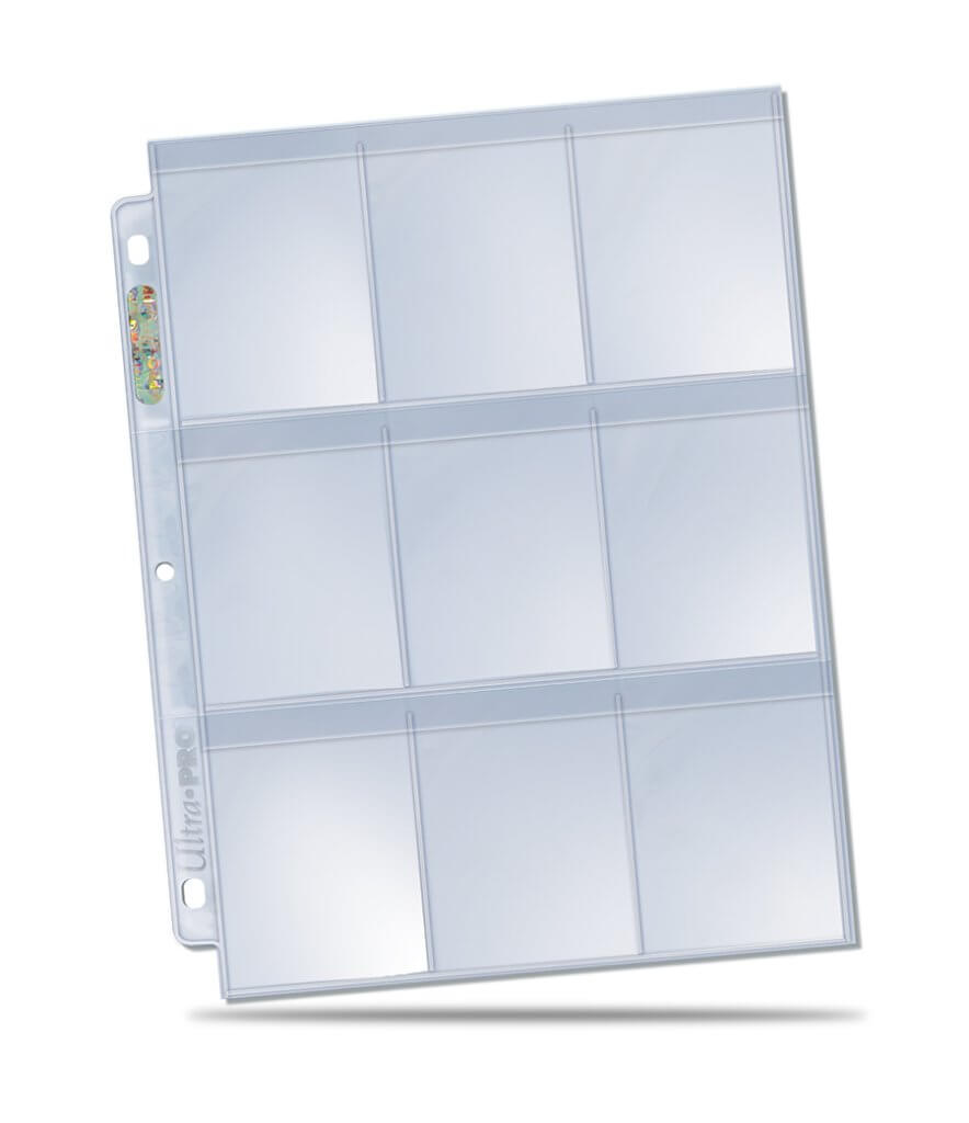 ULTRA PRO 9-Pocket Secure Platinum Page for Standard Size Cards 2-1/2″ X 3-1/2″