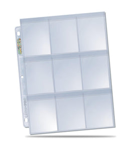 ULTRA PRO 9-Pocket Secure Platinum Page for Standard Size Cards 2-1/2 ...