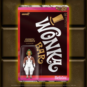 Willy Wonka and the Chocolate Factory Oompa Loompa 3 3/4" Inch ReAction Action Figure PRE-ORDER