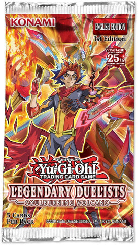 YU-GI-OH! TCG Legendary Duelists Soulburning Volcano 1 Booster Pack Factory Sealed