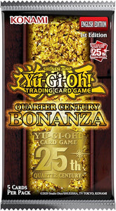 YU-GI-OH! TCG Quarter Century Bonanza Collection 1 Booster Pack Factory Sealed