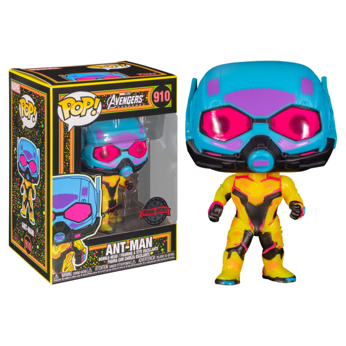 Avengers 4 Endgame Ant-Man Blacklight US Exclusive Pop! 910 Vinyl