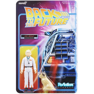Back To The Future II Doc Brown 1980s 3 3/4 Inch Reaction Action Figure