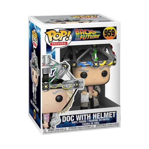 Back To The Future Doc With Helmet Pop! 959 Vinyl