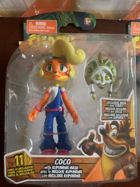 Crash Bandicoot 4.5 Inch Action Figure 1 Piece Assorted Characters Available