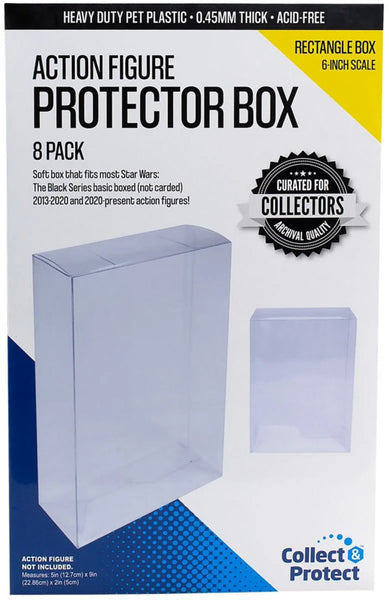 Entertainment Earth 6 Inch Action Figure Collapsible Protector Box 8 Pack