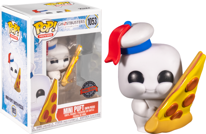 Ghostbusters Afterlife Mini Puft With Pizza US Exclusive Pop! 1053 Vinyl