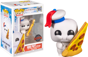 Ghostbusters Afterlife Mini Puft With Pizza US Exclusive Pop! 1053 Vinyl