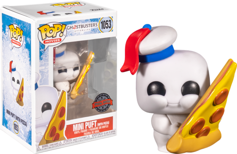 Ghostbusters Afterlife Mini Puft With Pizza US Exclusive Pop! 1053 Vinyl