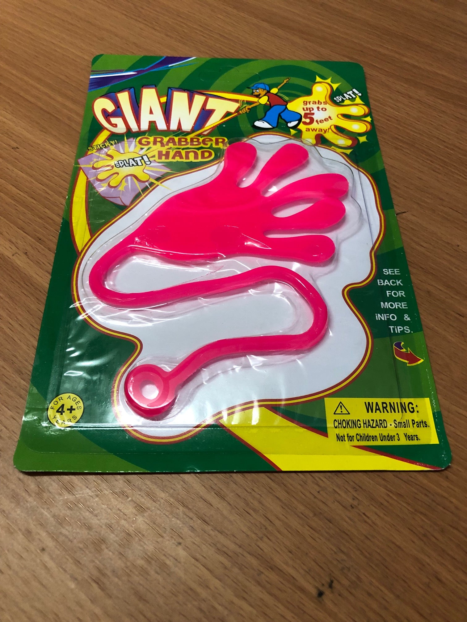 Giant Grabber Sticky Hand 1 Pc Assorted Colours Available