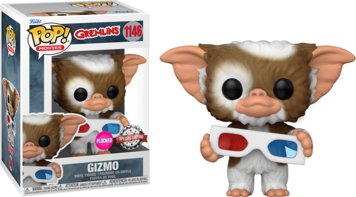 Gremlins Gizmo 3D Glasses Flocked US Exclusive Pop! 1146 Vinyl