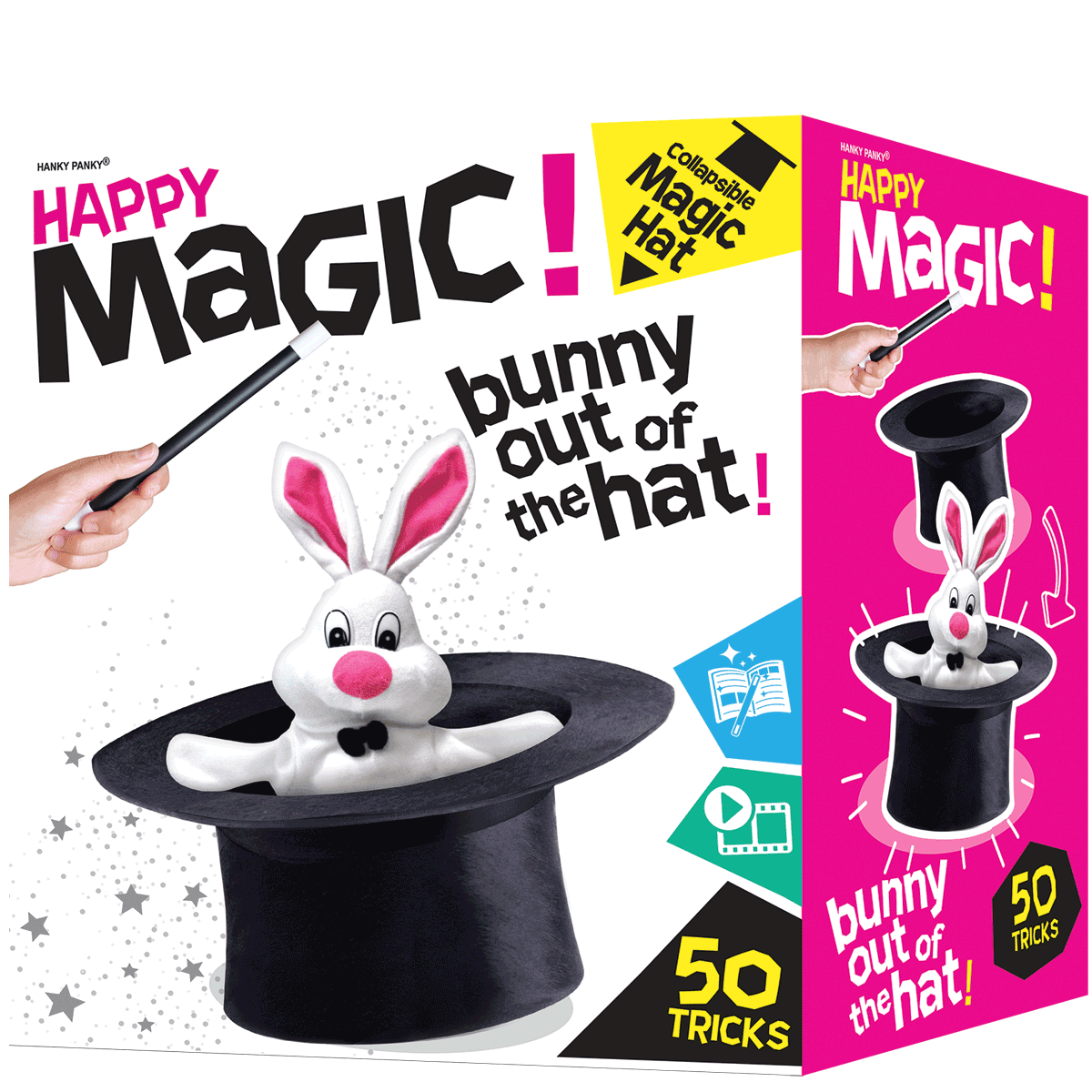 Happy Magic Collapsible Hat 50 Tricks Set With Online Video & Book