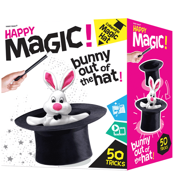 Happy Magic Collapsible Hat 50 Tricks Set With Online Video & Book