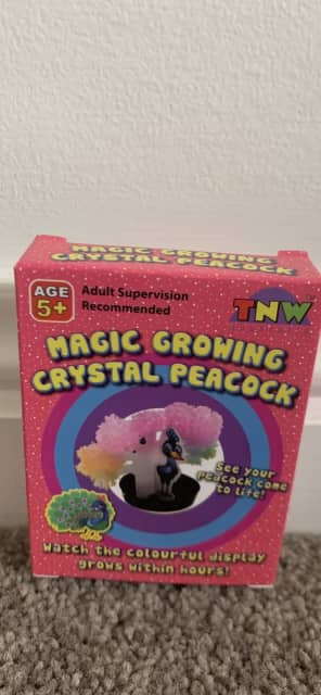 Magic Growing Crystal Peacock Small