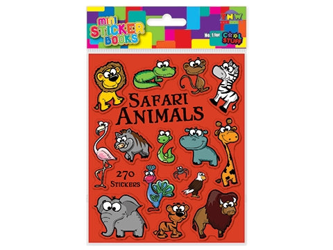 Mini Sticker Book Safari Animals