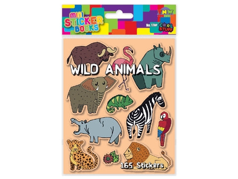 Mini Sticker Book Wild Animals